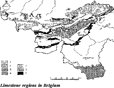 Limestone regions