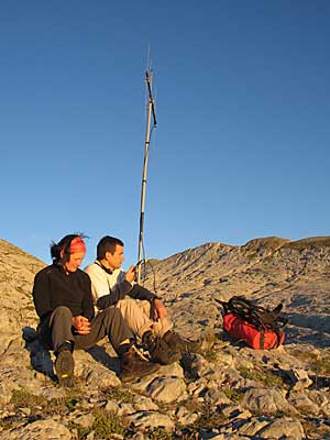 Paul & Annette near the radio